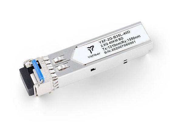 20 কিলোমিটার এলসিডিডিএম 1310nm 1550nm 2.5G এসএফপি অপটিক্যাল ট্রান্সসিভার